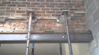 How to put Steel RSJ Lintels into a Supporting Wall [upl. by Ialda]