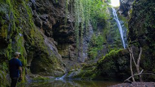 Den of Finella Hidden Waterfall St Cyrus Scotland [upl. by Phenica]