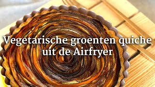 Vegetarische groenten quiche uit de Airfryer [upl. by Litnahs]