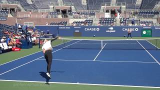 Victoria Azarenka v Elina Svitolina 2019 US Open practice 4K [upl. by Ahsienak293]