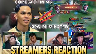 Streamers reaction to RRQ Being ELIMINATED in SPS Against AI ESPORTS😱😱 [upl. by Ettennan411]