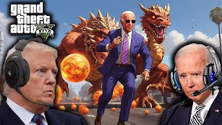 US Presidents COLLECT DRAGON BALLS In GTA 5 Part 2 [upl. by Villada]