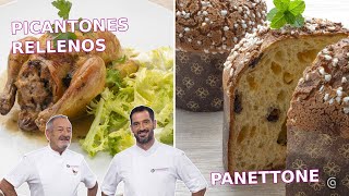 PICANTONES rellenos y PANETTONE con Joseba y Karlos Arguiñano  Cocina Abierta [upl. by Allistir]