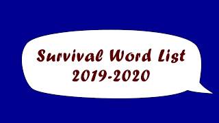 Cayuga Survival Word List 20192020 [upl. by Marney]