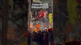 Pashupati’s Aarti of Kathmandu Nepal nepalairport travel travelvlog godshiva [upl. by Dygall]