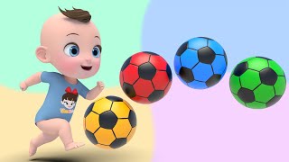 Color Balls amp Sing a Song  Finger Family Nursery Rhymes  Baby amp Kids Songs [upl. by Werdnael]