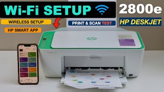 HP DeskJet 2800e WiFi Setup [upl. by Maryann]