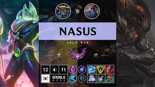 Nasus Mid vs Yasuo  KR Master Patch 1414 [upl. by Sturdivant]