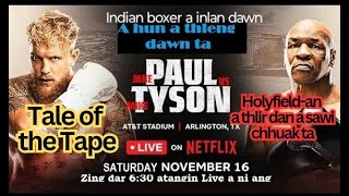 A hun a thleng dawn ta  Tyson vs Jake Paul [upl. by Einal]