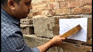 Try to learn to take estampage of ancient inscription at sarnath reels yt ytshort sarnath kasi [upl. by Ydda]