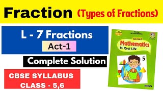 Fractions  Types of Fractions L  7 Fractions Class 45678 Maths [upl. by Kennedy777]