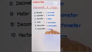 Measurement of length shortsvideo trendingshorts maths 📖 [upl. by Layol]