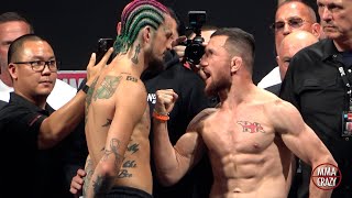 UFC 306 Sean O’Malley vs Merab Dvalishvili Weigh in Face Off [upl. by Airetal807]