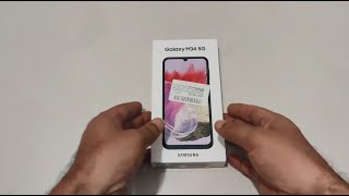 Samsung M34 Unboxing  5G Midnight Blue [upl. by Nhguavaj385]