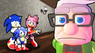 TEAM SONIC VS TEAM GRANDPA ESCAPE IN ROBLOX [upl. by Pappano933]