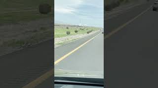 Drivers Battle Tumbleweeds as Strong Winds Hit California [upl. by Dat339]