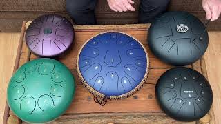 Steel Tongue Drum ComparisonHAPI Steel Tongue Drum vs Generic Tongue Drum Are More Tongues Better [upl. by Giffer]