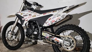 Apollo Rfz thunder 250cc motorcross Review  Run and Sound Carburator upgrade Soon [upl. by Parcel]