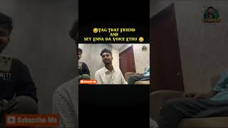 Enna da voice Ethu 😂vjsiddhu vjsiddhuvlogs tranding shorts shortsviral comedy funny [upl. by Gebhardt172]