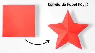 A Maneira Mais Fácil de Fazer uma Estrela de Papel  Remake [upl. by Rivalee]