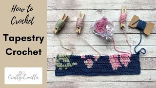 HOW TO CROCHET  TAPESTRY CROCHET  CHANGE COLOUR  CONTROL MULTIPLE COLOURS [upl. by Rubens]