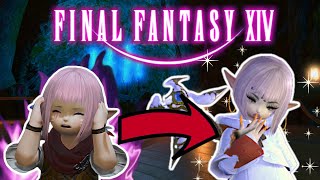 FFXIV  Lalafell transitions 💉💊 to become a CVNTY WHITE MAGE 🍑 ⭐️✨🍃 [upl. by Ynohtnakram523]