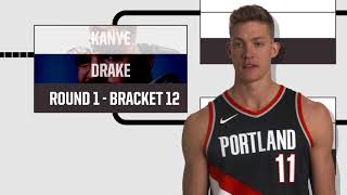 Meyers Leonard Does the Bracket Challenge [upl. by Semela]