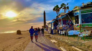 Maspalomas to Meloneras Gran Canaria Evening Walk 01012020 [upl. by Newbold]