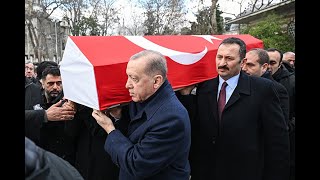 President Erdogan attends the funeral of Turkish academician Alev Alatli in Istanbul [upl. by Og]