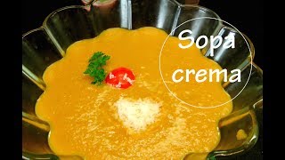 SOPA CREMA LA MAS RICA sin crema de CALABAZA o VELLUTATA muy facil  Acqua Rosa Recetas [upl. by Ahsiemac]