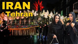 IRAN  Mourning of Muharram In Tehran Nights 2022 Iran Muharrem Vlog ایران [upl. by Oiliduab]