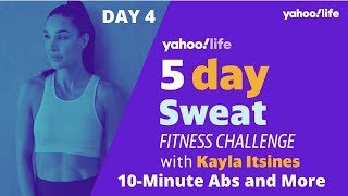 Kayla Itsines 5Day Workout Challenge Day 4 10Minute Abs and More [upl. by Anoj886]