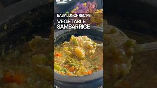 Sambar Sadam Recipe  Sambar Rice  South Indian Rice Recipes Vegetarian [upl. by Nilrem]