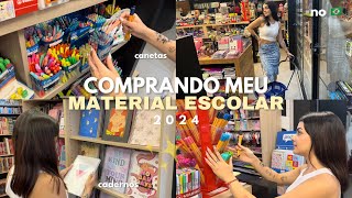 COMPRANDO MEU MATERIAL ESCOLAR 2024 🇧🇷✨ [upl. by Lonergan245]