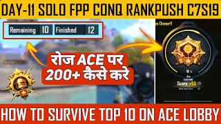 FPP SOLO DAY 11  SOLO FPP CONQUEROR TIPS  HOW TO SURVIVE LAST ZONE SOLO FPP  SOLO FPP OMii YT [upl. by Goulden]