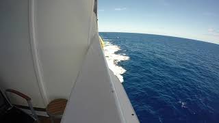 Royal Caribbean Anthem of the Seas Port Side Balcony View Facing Aft [upl. by Adnolahs881]