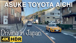 Driving in Japan  after Autumn Leaves Festival at Korankei Gorge  Asuke Town Toyota City  4K HDR [upl. by Aracot127]