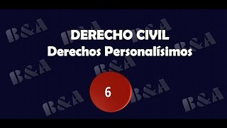 Los Derechos Personalísimos [upl. by Suelo311]