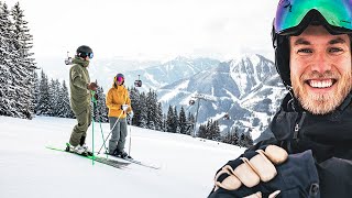 Skigebiet im Test Saalbach Hinterglemm Leogang Fieberbrunn [upl. by Runstadler]