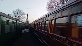 Severn Valley Railway Santa Express Steam train arrived at Bridgnorth Station Saturday 9122023 [upl. by Cowles]