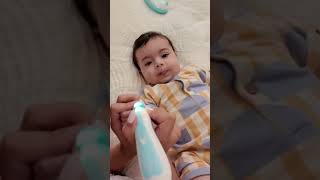 Baby Nail Trimming is Challenging shorts funny family cute [upl. by Arlo]