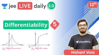 JEE Methods of Differentiation DPP 3  Class 12  Unacademy JEE  JEE Maths  Nishant Vora [upl. by Cornia162]