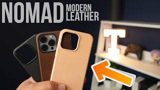 iPhone 13 Pro Nomad Modern Leather Case Review FINALLY PERFECT [upl. by Aivlys]