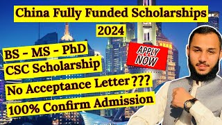 How to Apply for CSC Scholarship  How to Apply for China Scholarship  CSC Acceptance Letter 2024 [upl. by Uyekawa]