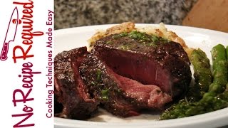 How to Cook Filet Mignon In The Oven  NoRecipeRequiredcom [upl. by Prosser133]