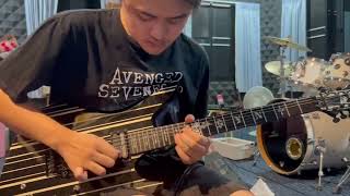 Avenged SevenfoldGunslinger Solo Cover  With Tab and Backing track  by Ananda Tong [upl. by Backer]