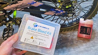 Sur Ron Brake Bleed  How To Bleed Surron Brakes [upl. by Onilatac]