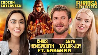 Chris Hemsworth amp Anya TaylorJoy ft Sakshma  Indian Interview  Furiosa A Mad Max Saga [upl. by Woodcock54]