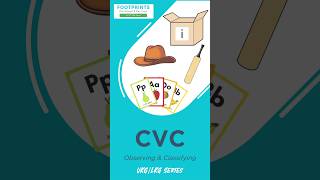 CVC Words  Vowel Learning  AEIOU Learning for kids  LKG UKG Kids  Footprints Preschool [upl. by Nahgeam228]