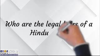 Who are the legal heirs of a Hindu Male How property of Hindu male dying intestate is succeeded [upl. by Therron]